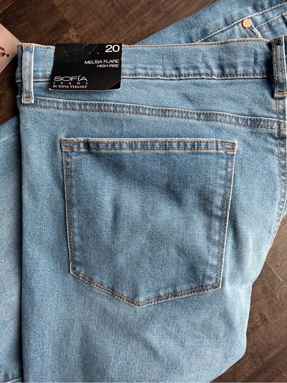 Sofia Jeans by Sofia Vergara Melisa High-Rise Flare Jeans Size 20 NWT Y2K - Picture 4 of 4